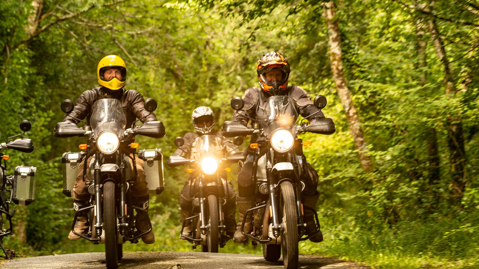Royal Enfield Himalayan ridden off-road